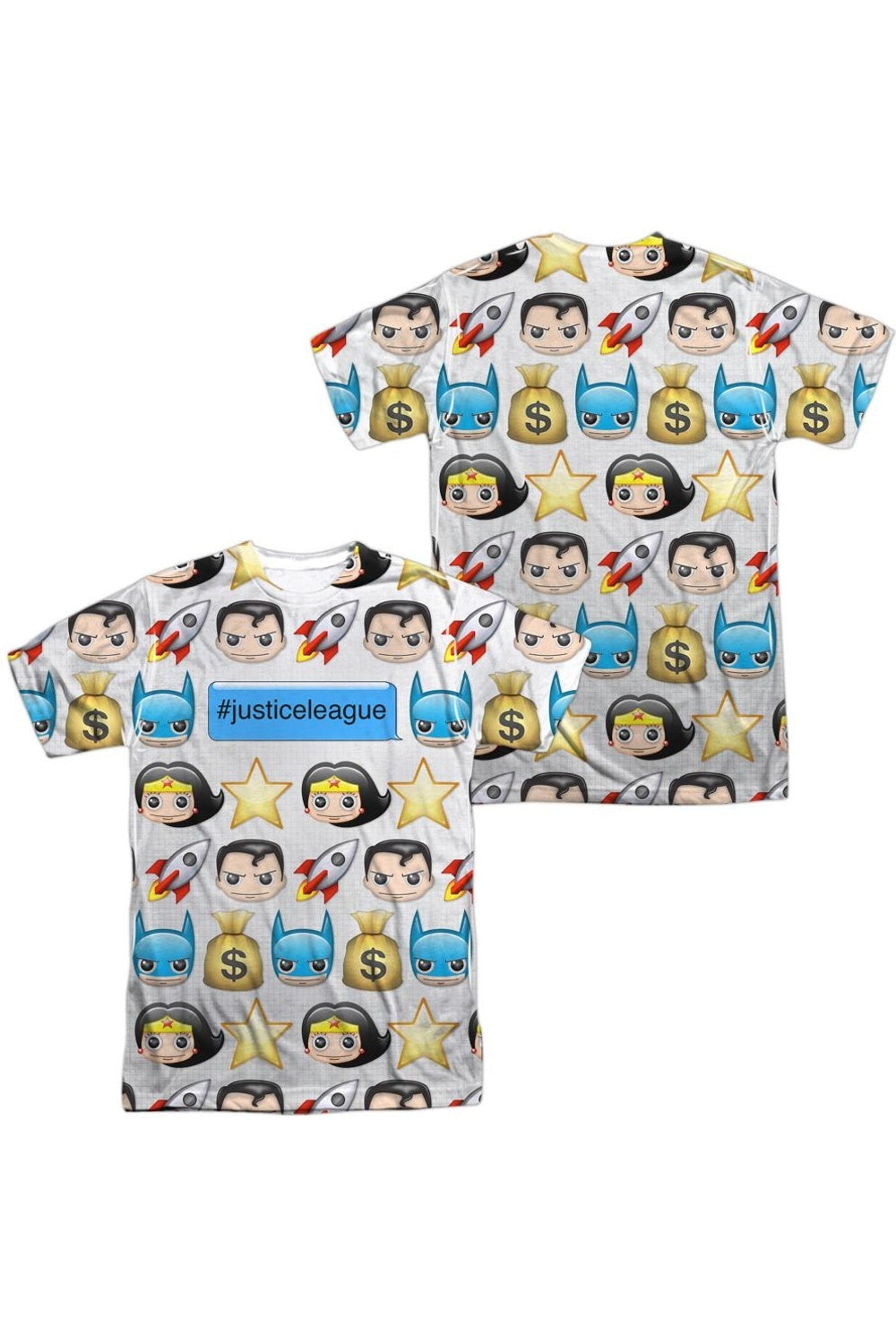 Хэштег DC Comics (принт спереди/сзади) футболка с коротким рукавом для взрослых из полиэстера Gildan, белый
Хэштег DC Comics (принт спереди/сзади) футболка с коротким рукавом для взрослых из полиэстера Gildan, белый