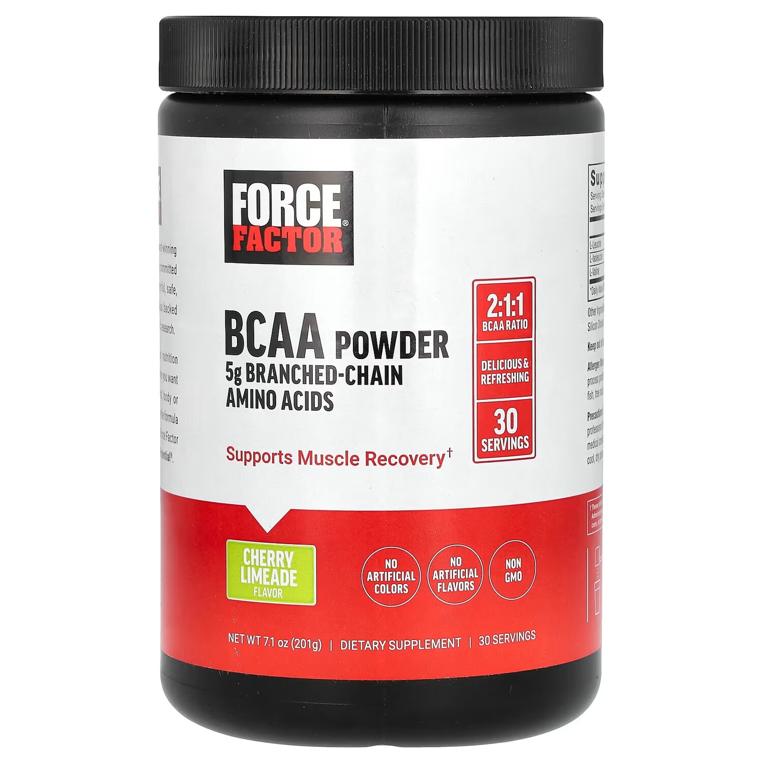Порошок с вишневым лаймом BCAA Force Factor, 201 г
Порошок с вишневым лаймом BCAA Force Factor, 201 г