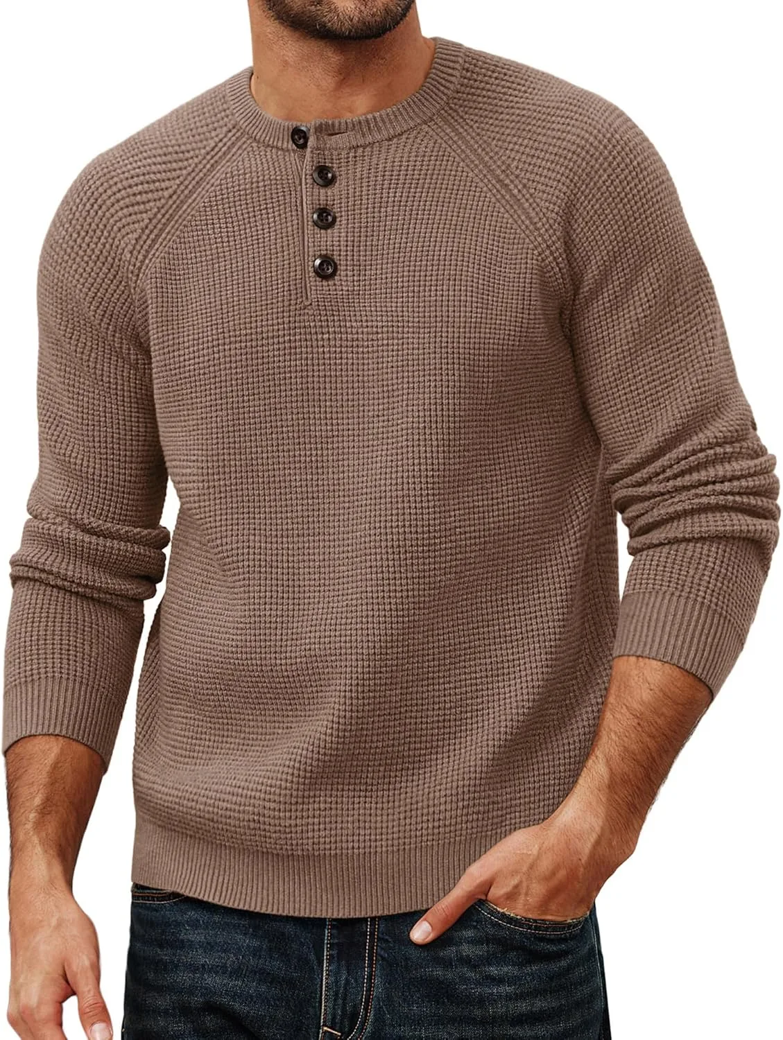 PJ PAUL JONES мужской свитер Casual Waffle Pullover с пуговицами
PJ PAUL JONES мужской свитер Casual Waffle Pullover с пуговицами