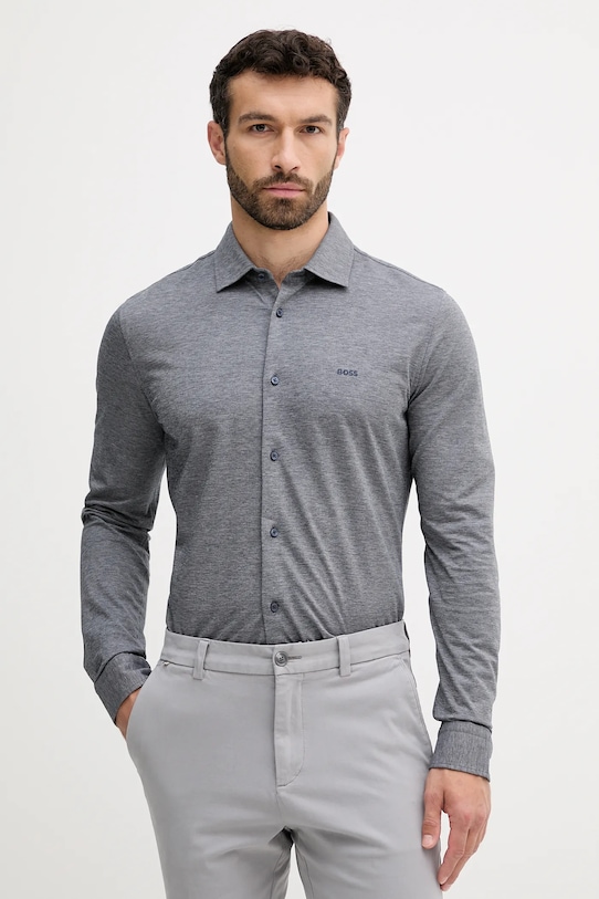 Хлопковая рубашка Boss Orange, синий
Хлопковая рубашка Boss Orange, синий