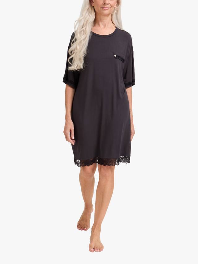 Бамбуковая кружевная ночная сорочка Nightdress Pretty You London, Raven
Бамбуковая кружевная ночная сорочка Nightdress Pretty You London, Raven