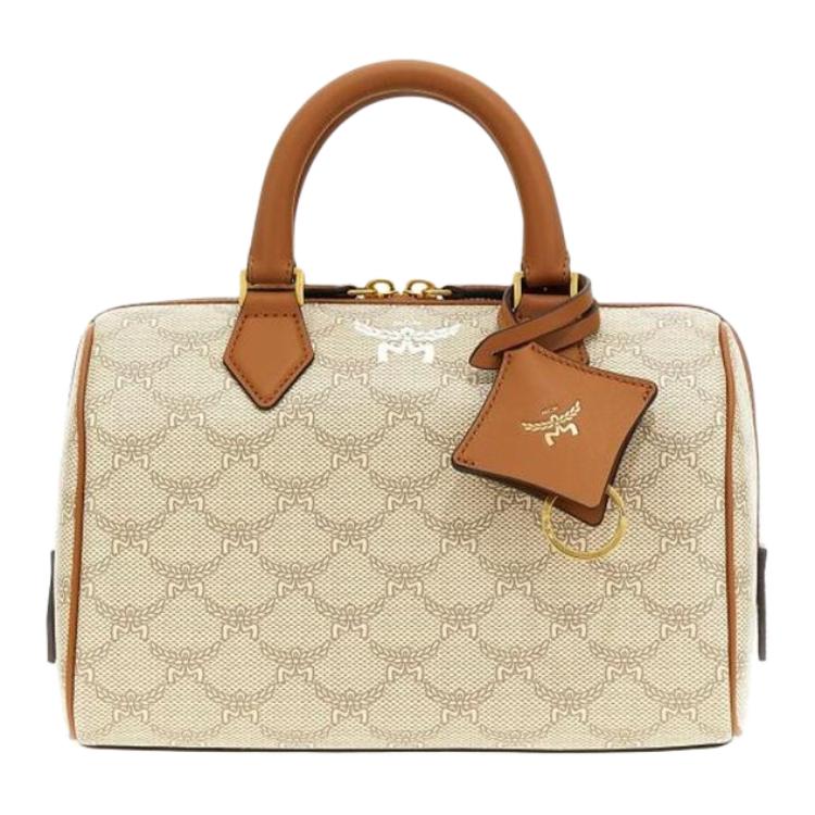 MCM Сумка-бостон из кожи с канвасом
MCM Сумка-бостон из кожи с канвасом