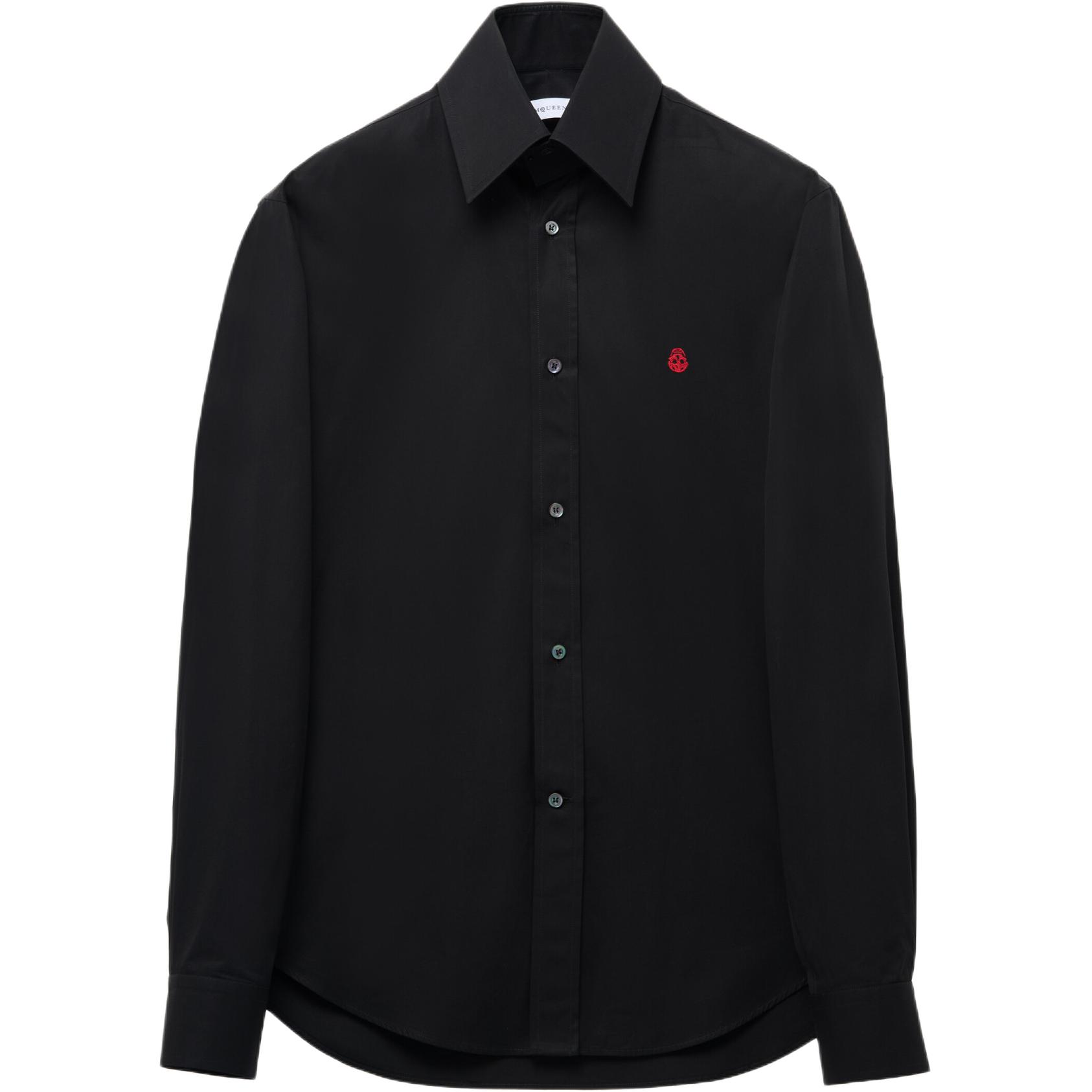 Длинная рубашка с вышитым черепом Alexander McQueen, черный
Длинная рубашка с вышитым черепом Alexander McQueen, черный