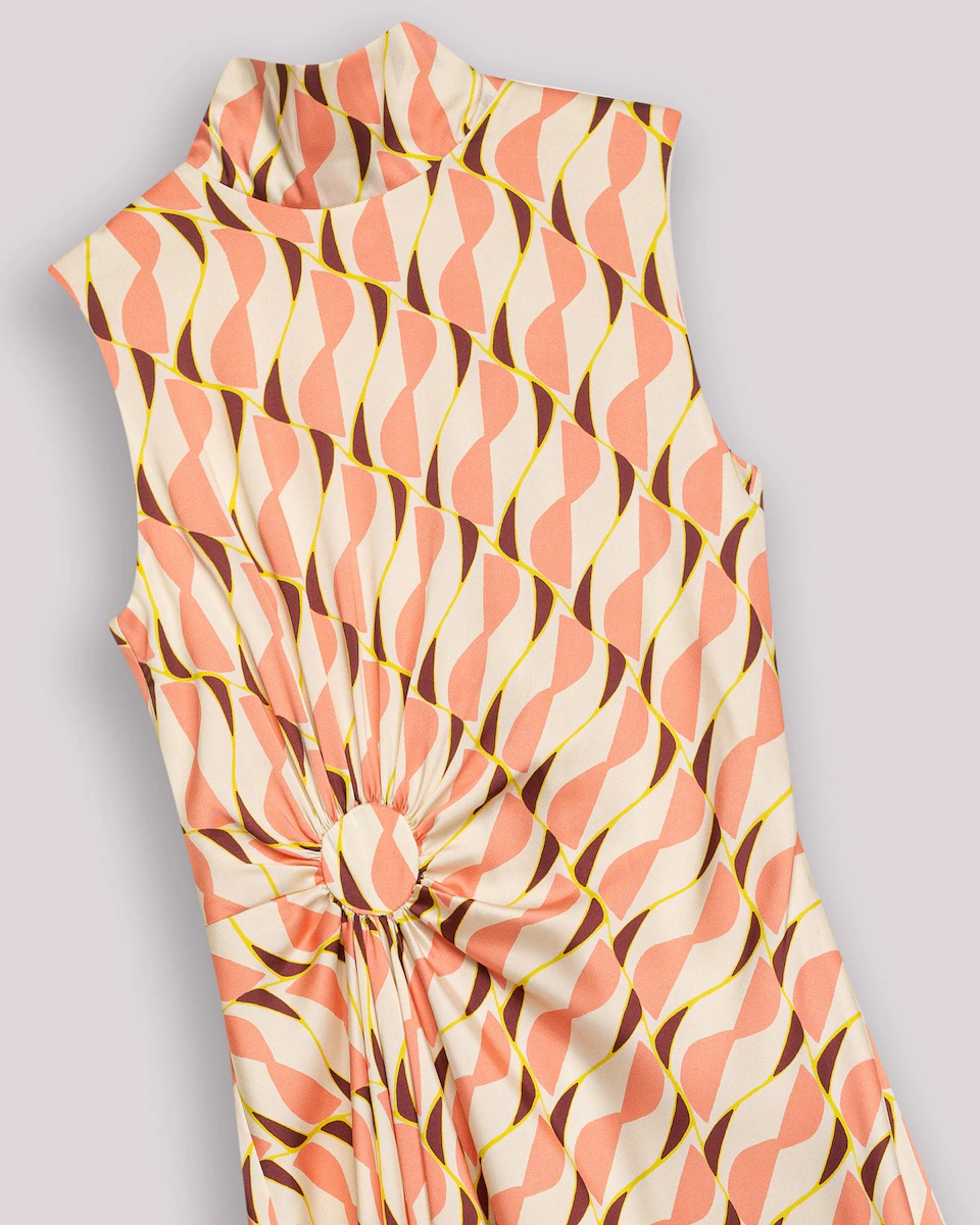 Асимметричное миди-платье Ondine с высоким воротником и бантом Dolores Promesas, розовый
Асимметричное миди-платье Ondine с высоким воротником и бантом Dolores Promesas, розовый