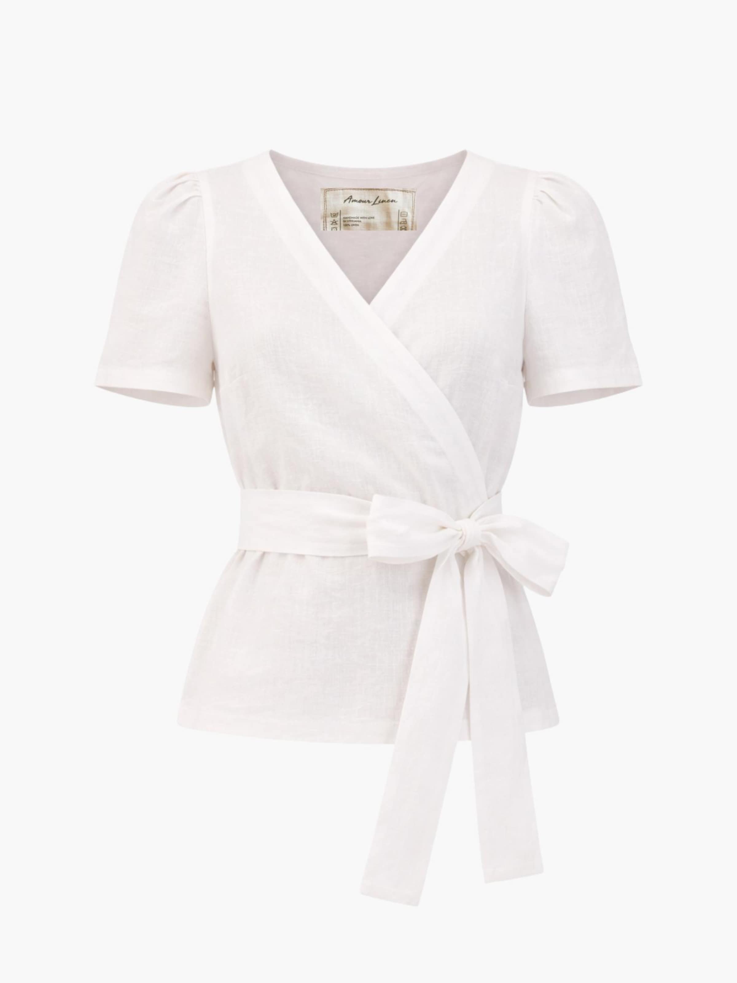 AmourLinen Блузка 'Elisa' в цвете Off White
AmourLinen Блузка 'Elisa' в цвете Off White