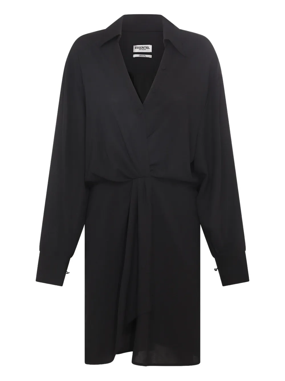 Платье-рубашка с закручивающимся спереди Essentiel Antwerp, черный
Платье-рубашка с закручивающимся спереди Essentiel Antwerp, черный
