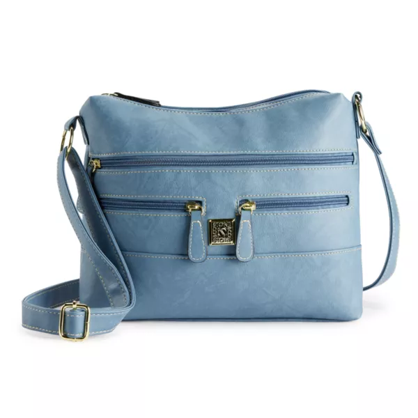 Кожаная сумка-хобо Crunch Irene Stone & Co., синий
Кожаная сумка-хобо Crunch Irene Stone & Co., синий