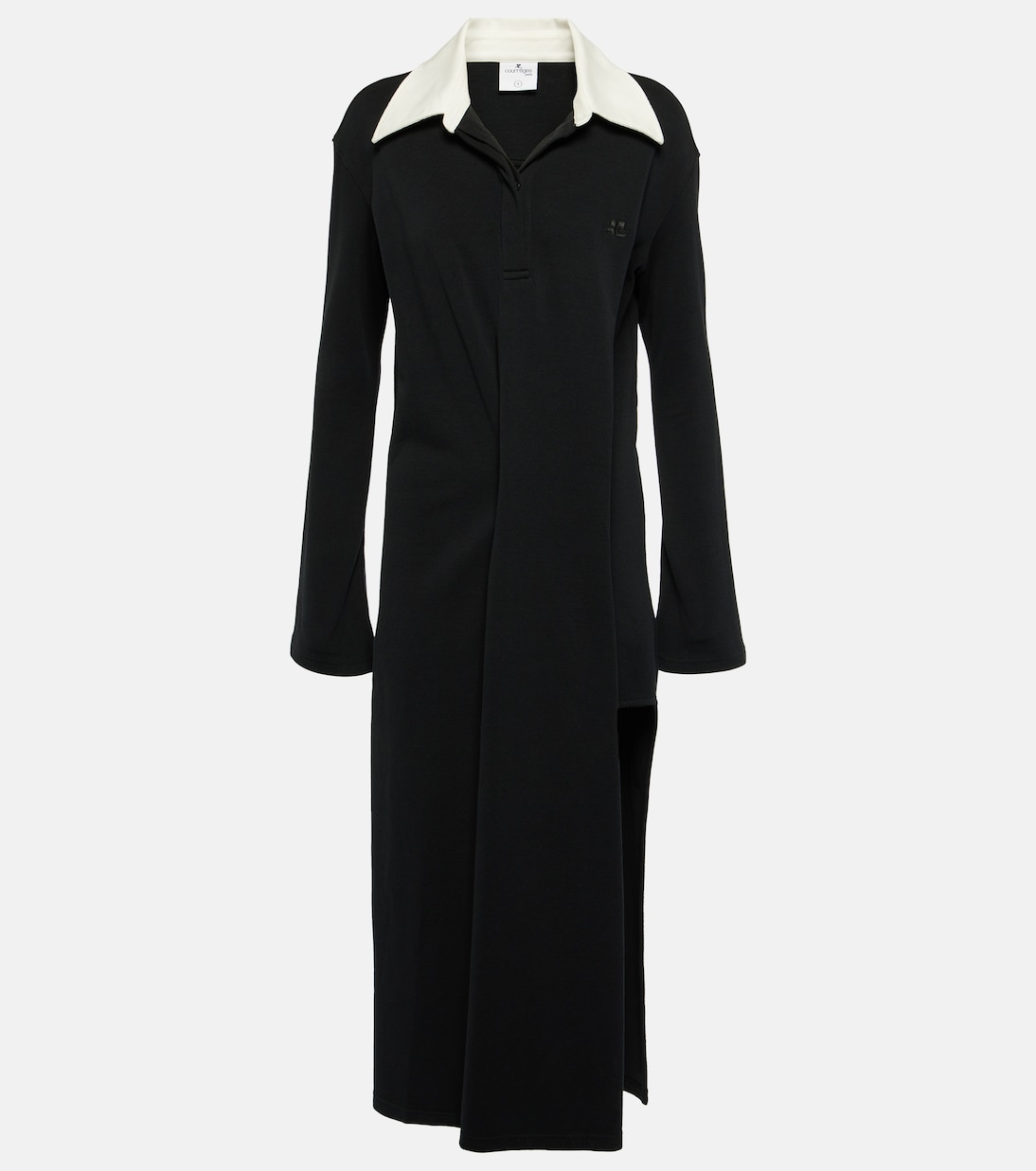 Платье-поло Twist из смеси хлопка и пике Courrèges, черный
Платье-поло Twist из смеси хлопка и пике Courrèges, черный