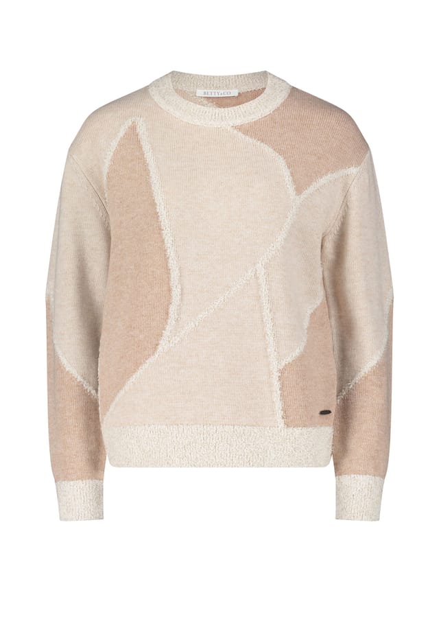 Вязаный свитер с интарсией Betty & Co, мультиколор
Вязаный свитер с интарсией Betty & Co, мультиколор