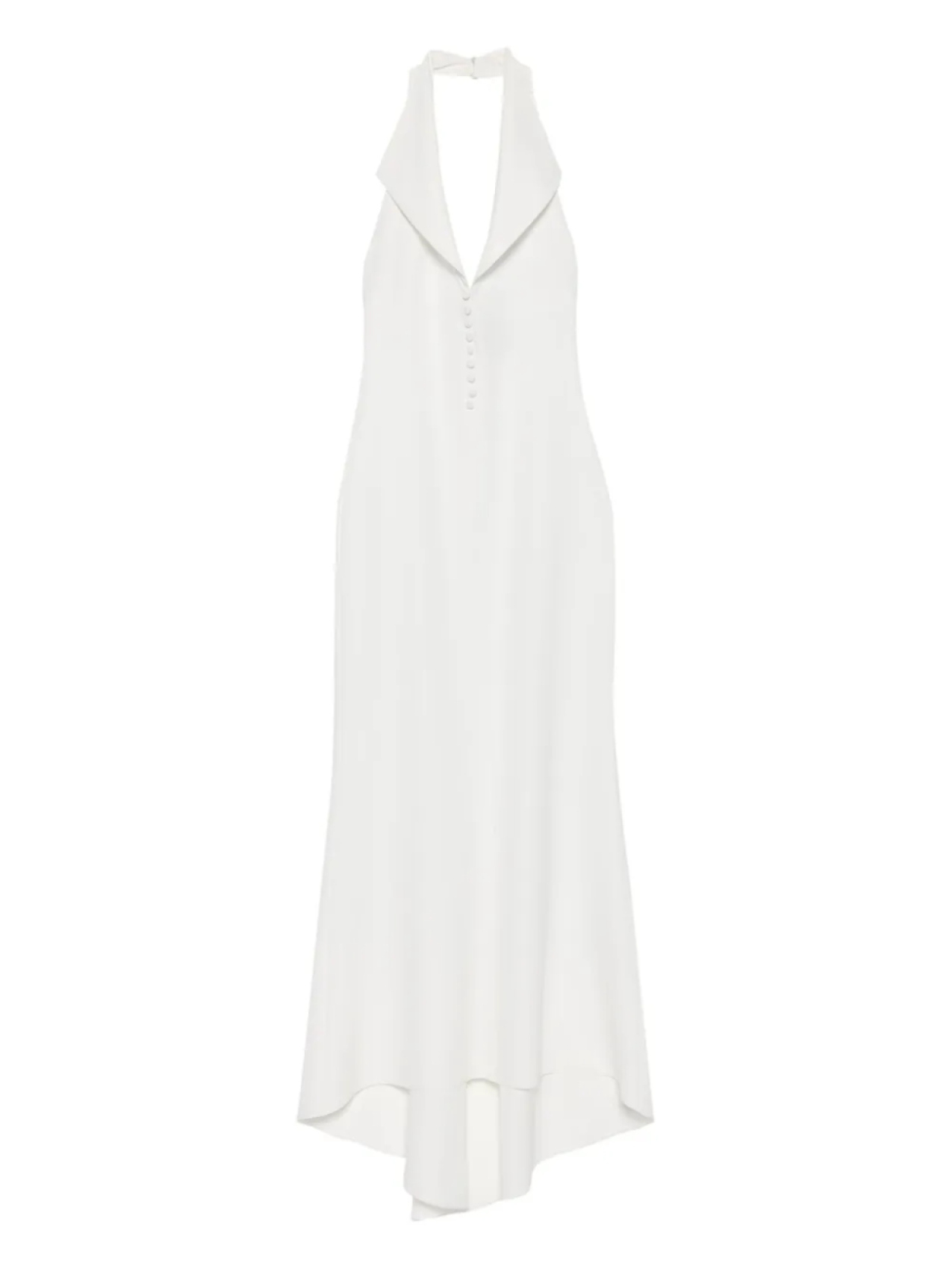 Платье макси с халтернеем и пуговицами спереди Atu Body Couture, белый 
Платье макси с халтернеем и пуговицами спереди Atu Body Couture, белый