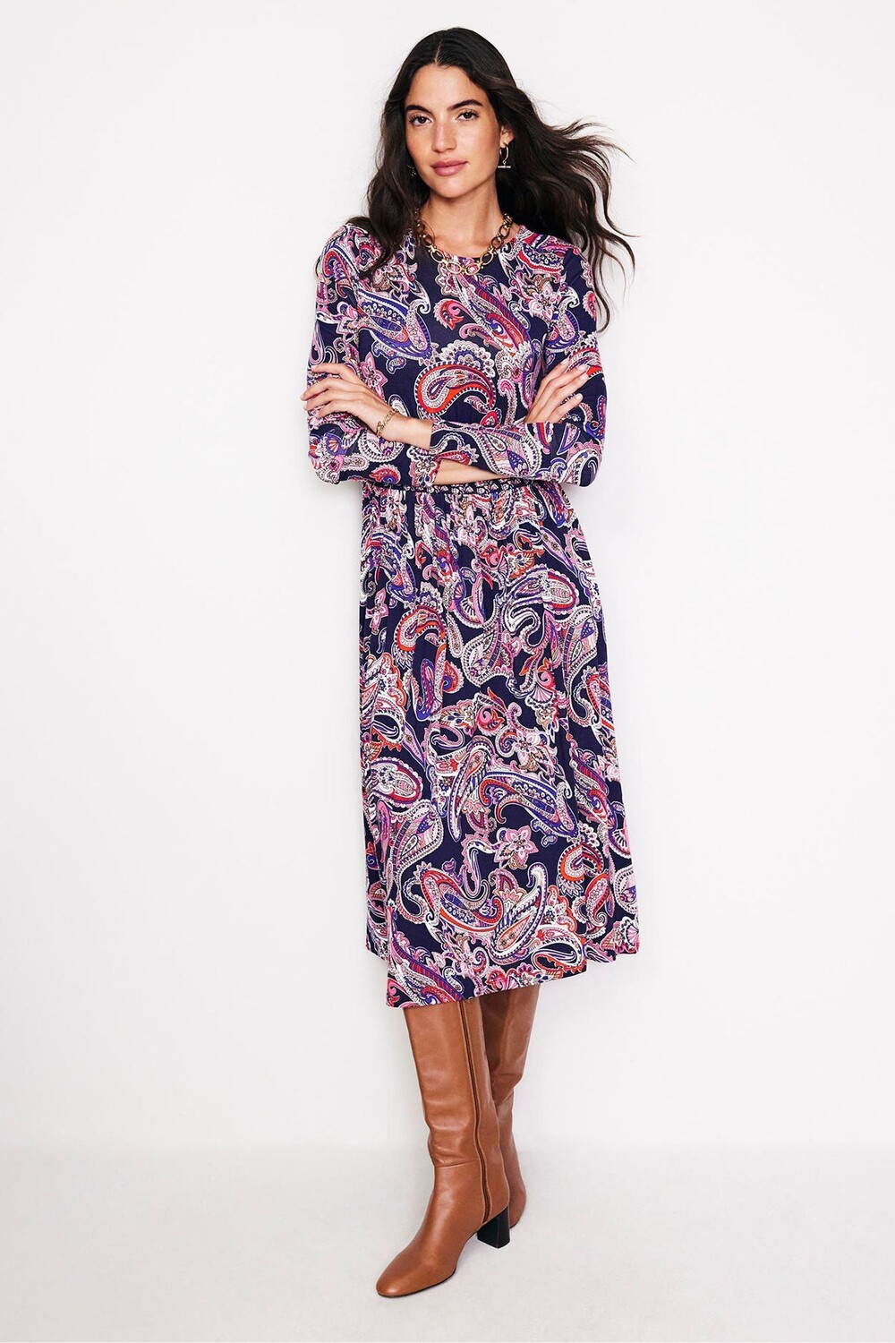 Платье из джерси с длинными рукавами Thea Boden, синий
Платье из джерси с длинными рукавами Thea Boden, синий