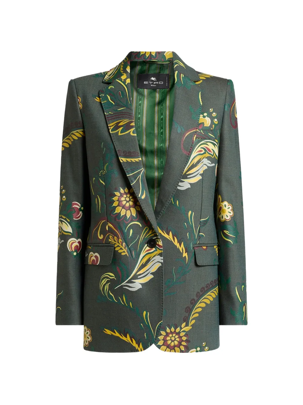 Блейзер с цветочным узором Etro, зеленый
Блейзер с цветочным узором Etro, зеленый