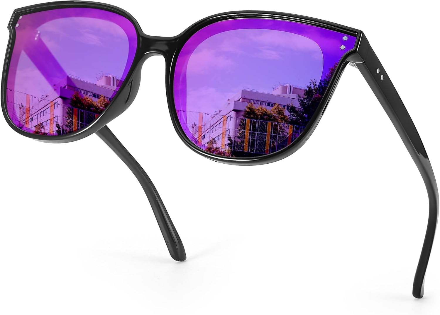 Женские поляризованные солнцезащитные очки SIPHEW с зеркальными линзами — увеличенная оправа «кошачий глаз» с защитой от УФ-излучения, S3-black Frame Purple Mirror Lens
Женские поляризованные солнцезащитные очки SIPHEW с зеркальными линзами — увеличенная оправа «кошачий глаз» с защитой от УФ-излучения, S3-black Frame Purple Mirror Lens