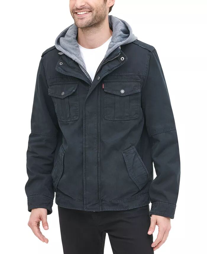 Мужская куртка Trucker с подкладкой из шерпы и двумя карманами, с капюшоном Levi's, синий
Мужская куртка Trucker с подкладкой из шерпы и двумя карманами, с капюшоном Levi's, синий