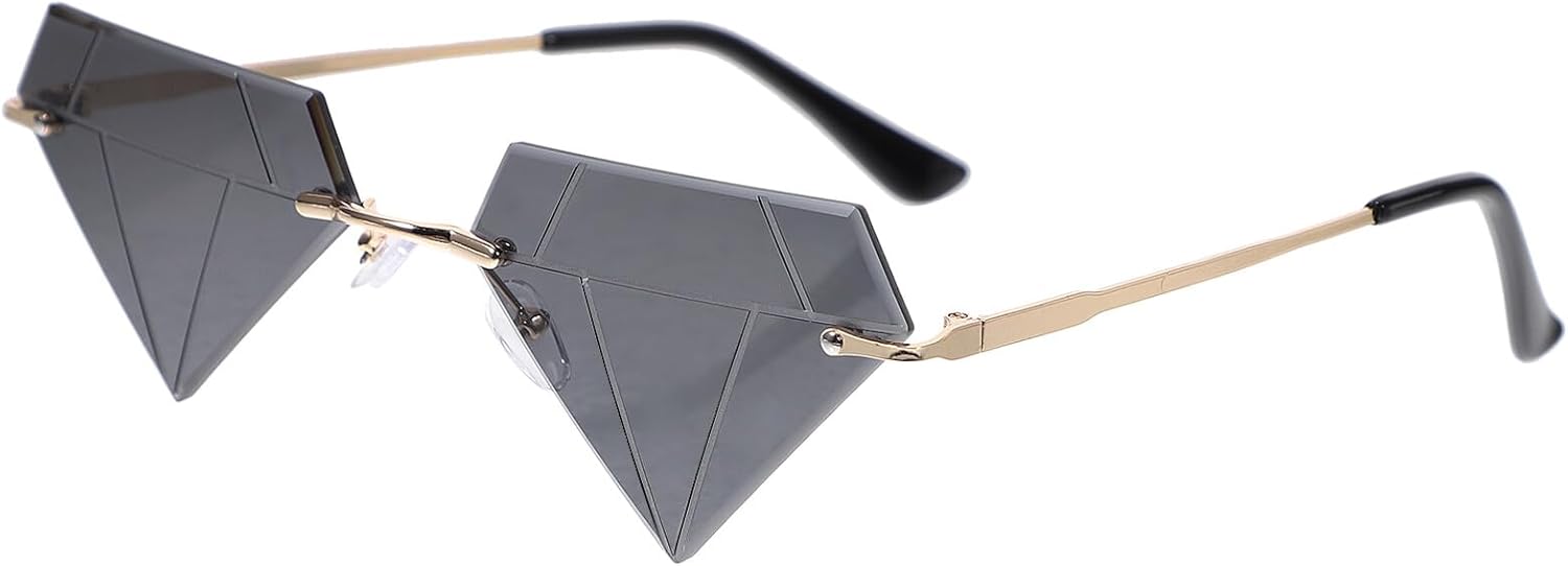 Модные солнцезащитные очки без оправы для женщин, геометрические очки без оправы для пляжных мероприятий с золотой оправой и черно-серыми линзами, креативные очки для дискотеки SOLUSTRE, Grey
Модные солнцезащитные очки без оправы для женщин, геометрические очки без оправы для пляжных мероприятий с золотой оправой и черно-серыми линзами, креативные очки для дискотеки SOLUSTRE, Grey