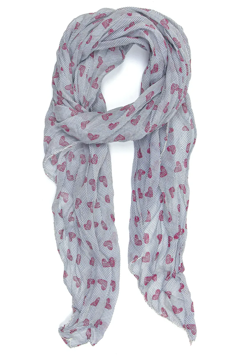 COLLEZIONE ALESSANDRO модный шарф "Сердце", сине-бело-красный с сердечками, джинсовый
COLLEZIONE ALESSANDRO модный шарф "Сердце", сине-бело-красный с сердечками, джинсовый