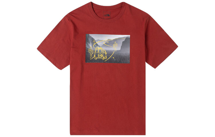 Футболка мужская красная The North Face, красный 
Футболка мужская красная The North Face, красный