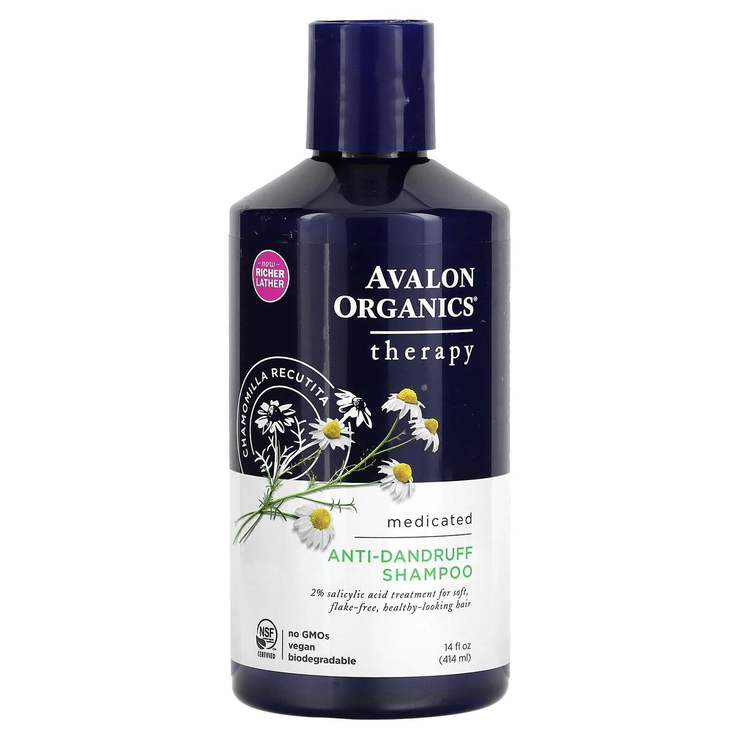 Avalon Organics Шампунь против перхоти Ромашка аптечная 414 мл (14 fl oz)
Avalon Organics Шампунь против перхоти Ромашка аптечная 414 мл (14 fl oz)