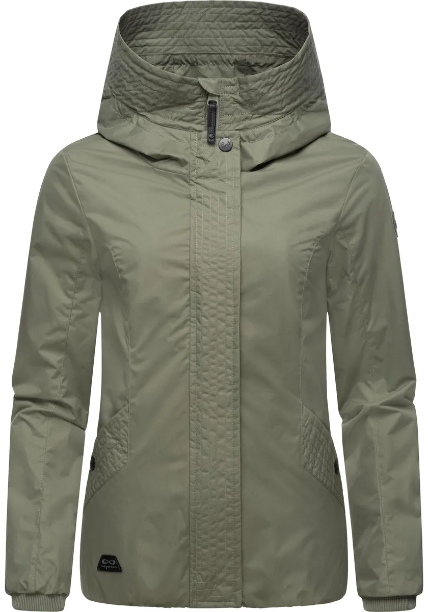 Верхняя куртка Ragwear "Vannesa", с капюшоном, модная женская переходная куртка с капюшоном, зеленый 
Верхняя куртка Ragwear "Vannesa", с капюшоном, модная женская переходная куртка с капюшоном, зеленый