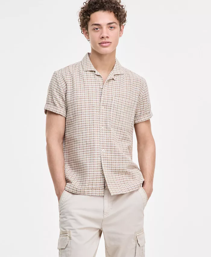 Мужская рубашка Hovey с текстурной клеткой Sun + Stone, коричневый/бежевый
Мужская рубашка Hovey с текстурной клеткой Sun + Stone, коричневый/бежевый