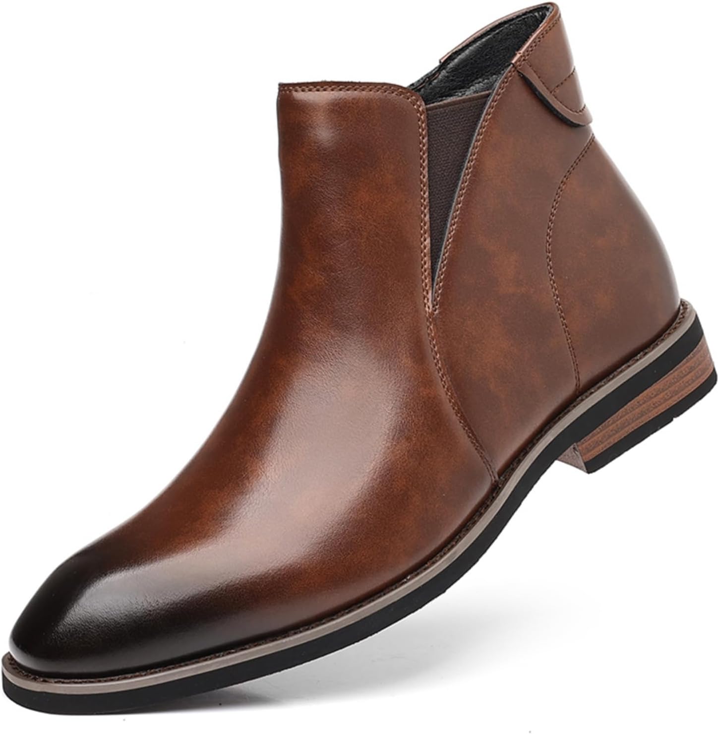 Мужские ботинки Челси с боковой молнией, кожаные укороченные ботинки, удобные, легкие, не скользящие, классические туфли для повседневной носки, прогулок, деловых встреч и работы в офисе Yrzhgdl, коричневый
Мужские ботинки Челси с боковой молнией, кожаные укороченные ботинки, удобные, легкие, не скользящие, классические туфли для повседневной носки, прогулок, деловых встреч и работы в офисе Yrzhgdl, коричневый