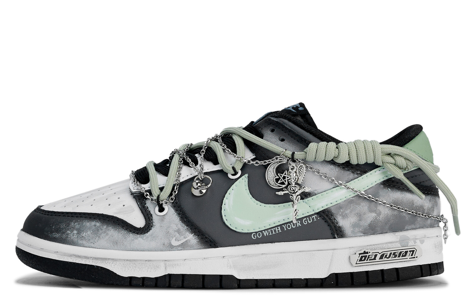Кроссовки Nike Dunk Skateboarding Shoes Women's Low-top Grey/Black/Green, темно-серый
Кроссовки Nike Dunk Skateboarding Shoes Women's Low-top Grey/Black/Green, темно-серый