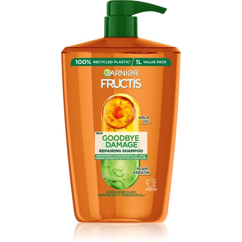 Garnier Fructis Goodbye Damage укрепляющий шампунь для поврежденных волос 1000 мл
Garnier Fructis Goodbye Damage укрепляющий шампунь для поврежденных волос 1000 мл