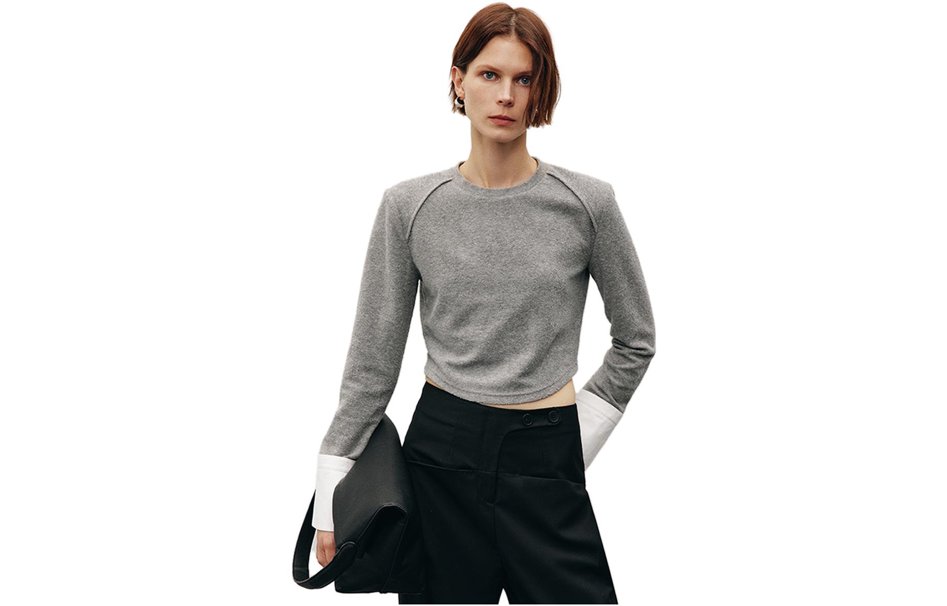 ELLE Футболка Women's Gray Crew Neck Moderate Straight Fit
ELLE Футболка Women's Gray Crew Neck Moderate Straight Fit