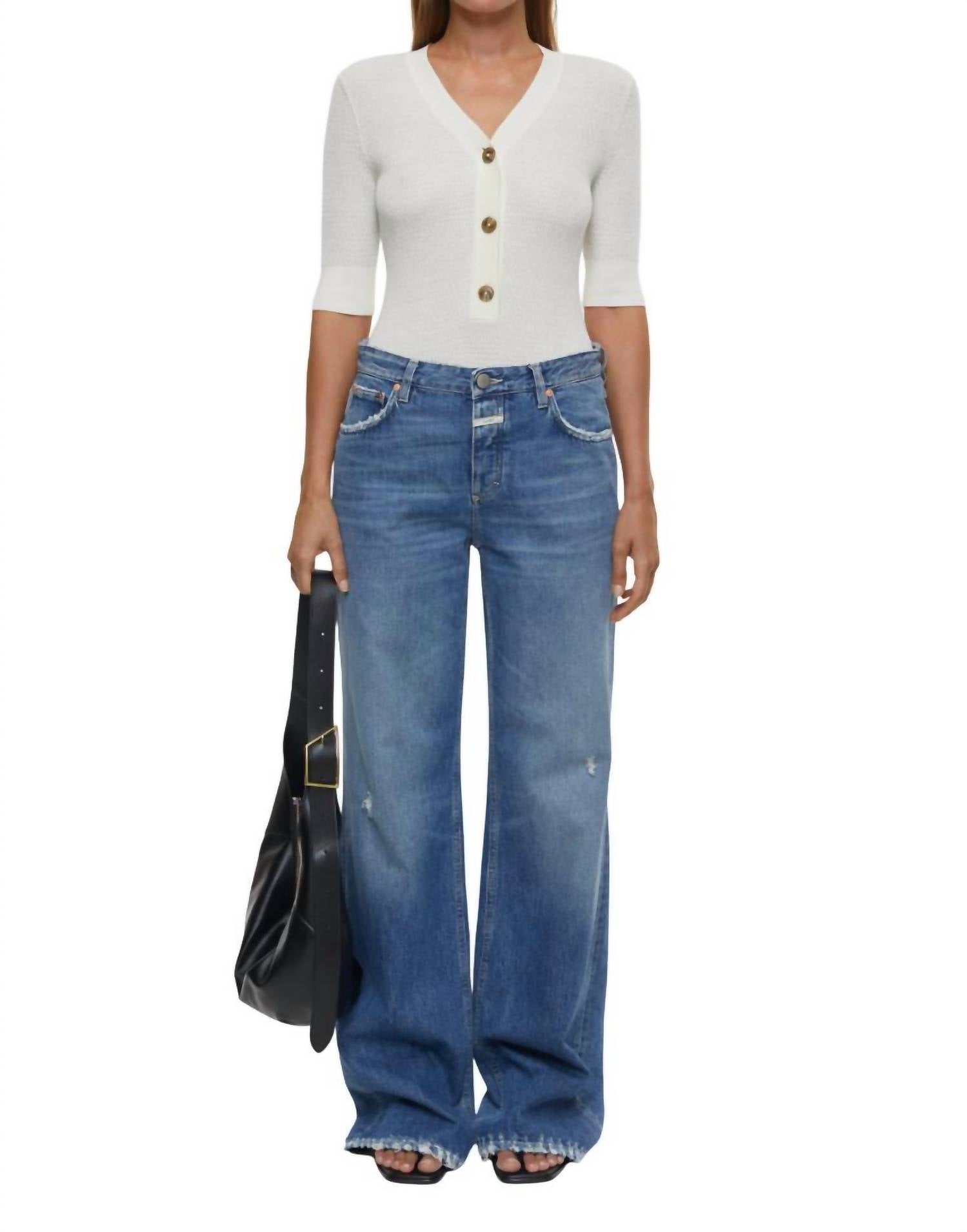 Футболка с коротким рукавом и V-образным вырезом цвета слоновой кости CLOSED
Футболка с коротким рукавом и V-образным вырезом цвета слоновой кости CLOSED