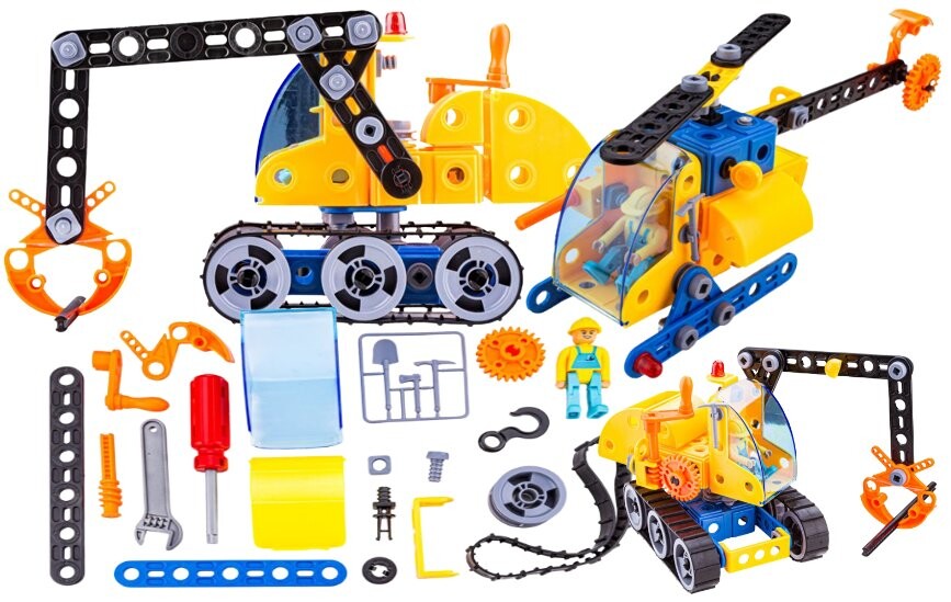 Набор «сделай сам» Строительные блоки Игрушки Креативные винты 6в1 PakaNiemowlaka