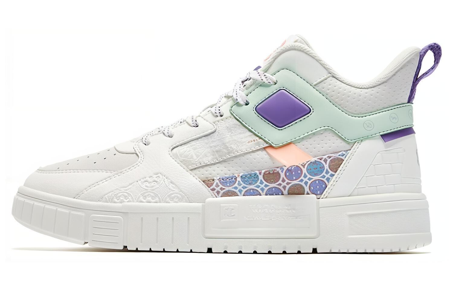 Кеды, скейтборд обувь женская средняя высота белый/фиолетовый Qiaodan
Кеды, скейтборд обувь женская средняя высота белый/фиолетовый Qiaodan