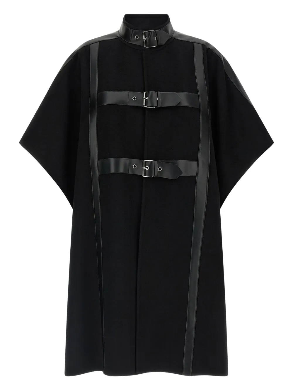 Пончо из шерстяной смеси с пряжкой-ремешком TWINSET, черный
Пончо из шерстяной смеси с пряжкой-ремешком TWINSET, черный