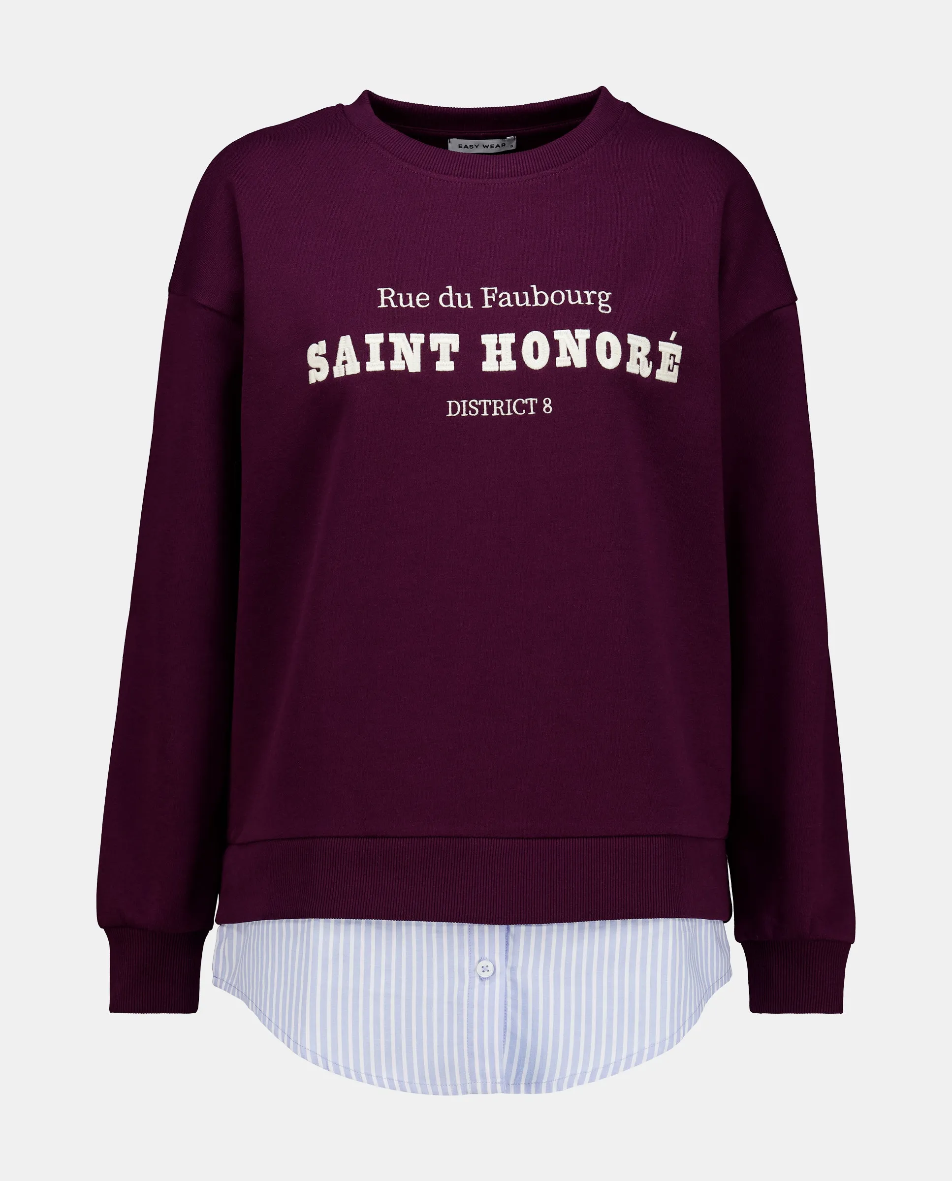 Женская толстовка с круглым воротником поплин Easy Wear, фиолетовый
Женская толстовка с круглым воротником поплин Easy Wear, фиолетовый