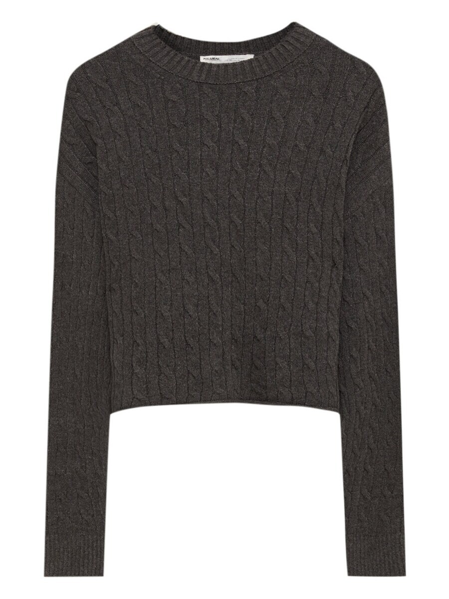 Свитер Pull&Bear, антрацит 
Свитер Pull&Bear, антрацит