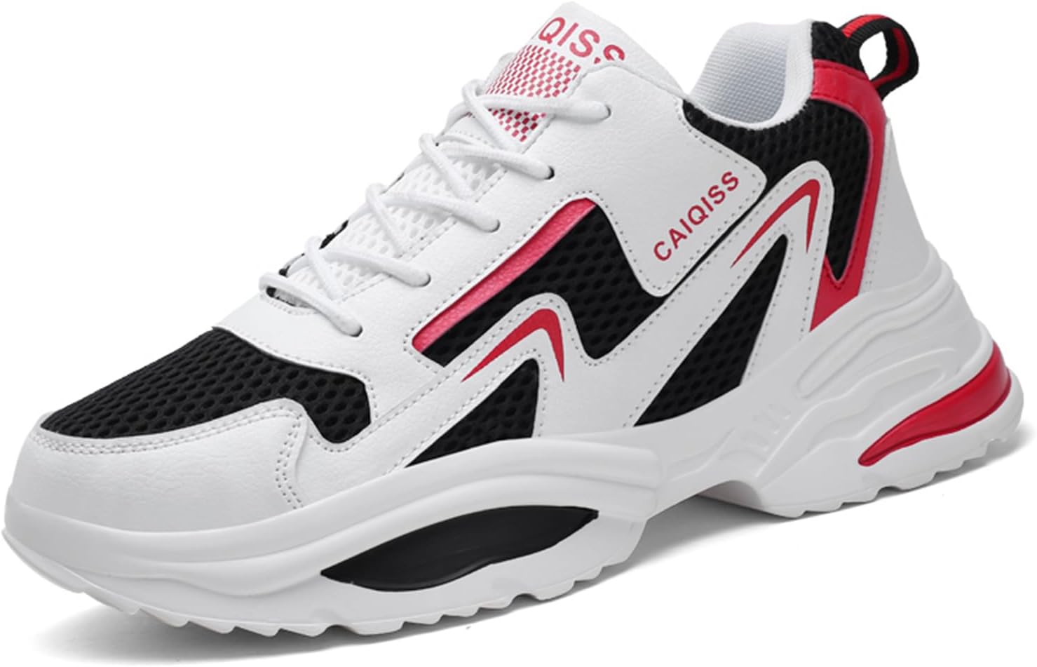 Мужские дышащие кроссовки на шнуровке с сеткой, легкие, противоскользящие, с круглым носком, для ходьбы, спорта и бега на улице Netehadi, белый/красный
Мужские дышащие кроссовки на шнуровке с сеткой, легкие, противоскользящие, с круглым носком, для ходьбы, спорта и бега на улице Netehadi, белый/красный