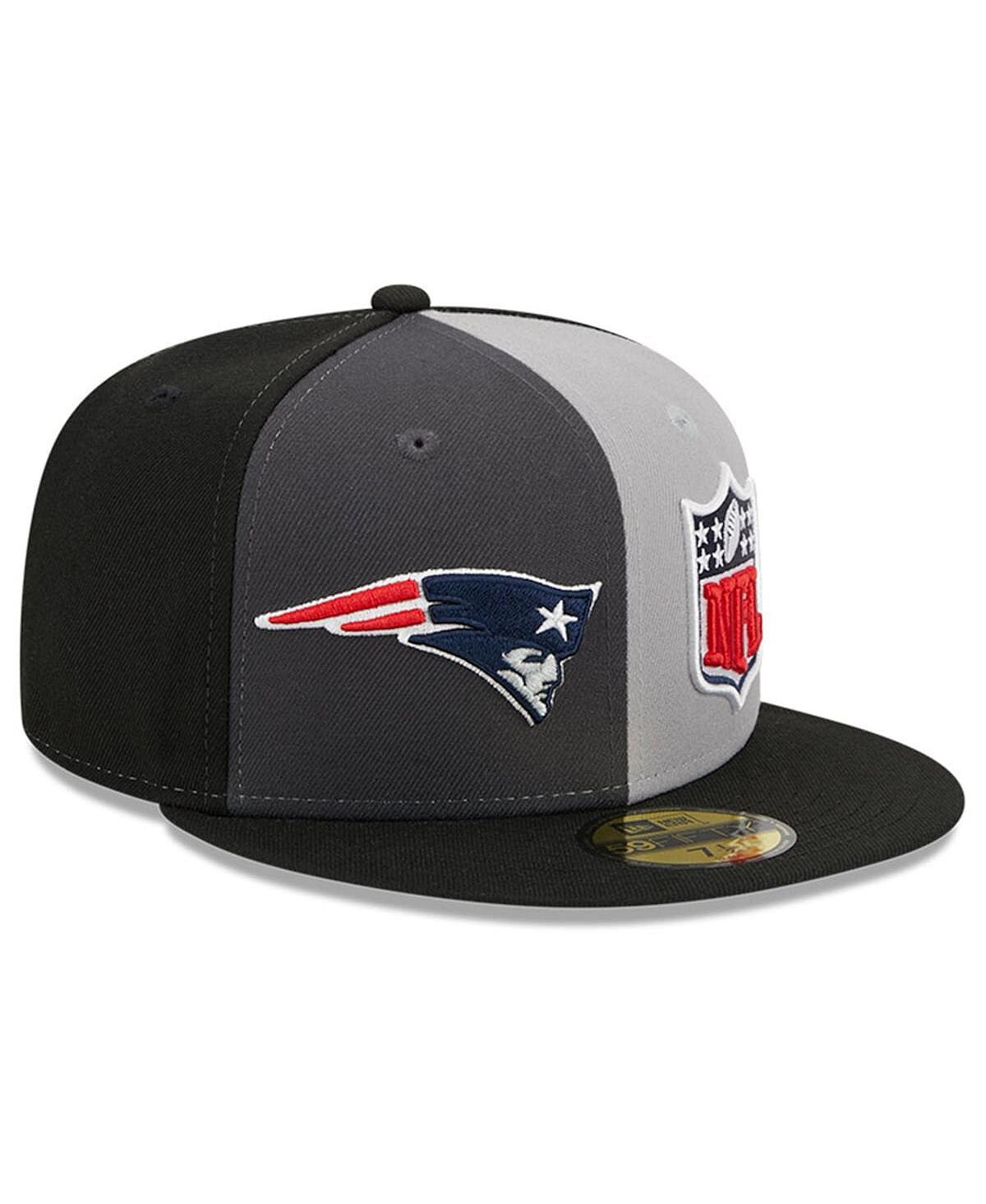 Мужская серо-черная кепка New England Patriots 2023 Sideline 59FIFTY New Era 
Мужская серо-черная кепка New England Patriots 2023 Sideline 59FIFTY New Era