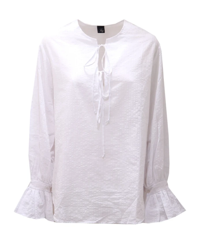 Белая хлопково-льняная рубашка Fay, белый
Белая хлопково-льняная рубашка Fay, белый