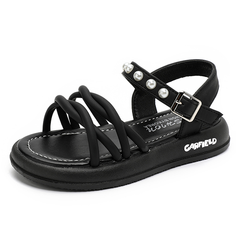 Детские сандалии с низким верхом, нескользящие, износостойкие, дышащие JIAFEIMAO, черный 
Детские сандалии с низким верхом, нескользящие, износостойкие, дышащие JIAFEIMAO, черный