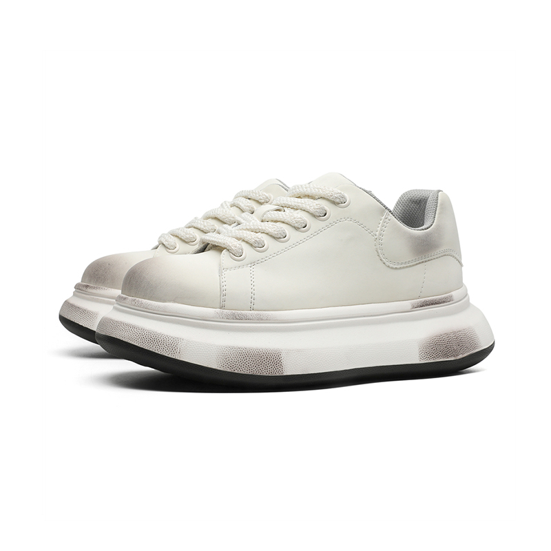 Chibang Легкие лоу-топ скейтерские кросcовки унисекс - потертый белый, цвет Distressed White 
Chibang Легкие лоу-топ скейтерские кросcовки унисекс - потертый белый, цвет Distressed White