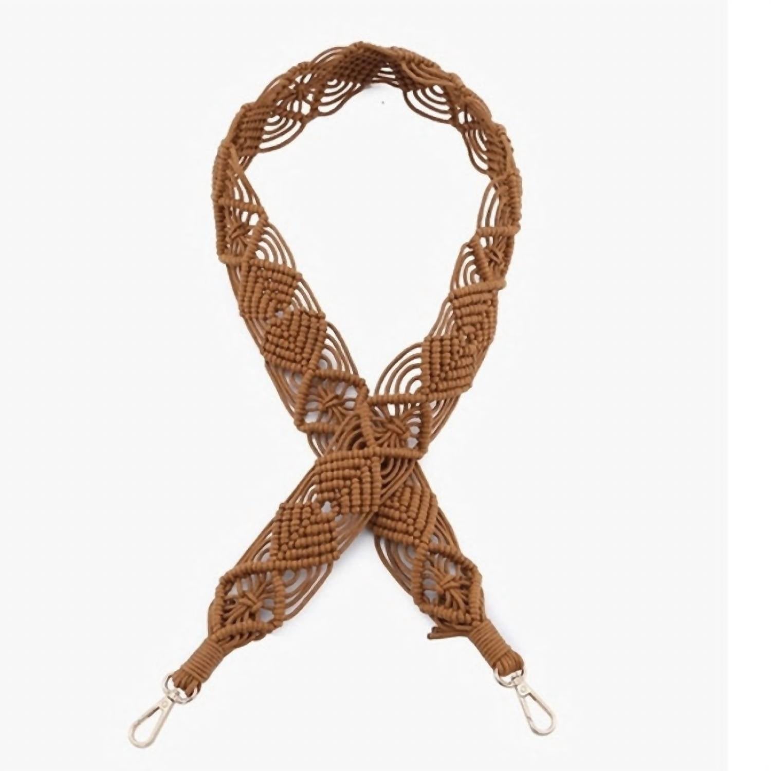 Jen & Co. Ремешок для женской плетеной макраме сумки через плечо, цвет верблюжий коричневый
Jen & Co. Ремешок для женской плетеной макраме сумки через плечо, цвет верблюжий коричневый