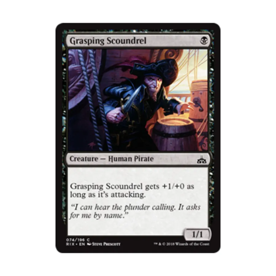 CCG Хватающий негодяй (С), MTG - Rivals of Ixalan
CCG Хватающий негодяй (С), MTG - Rivals of Ixalan