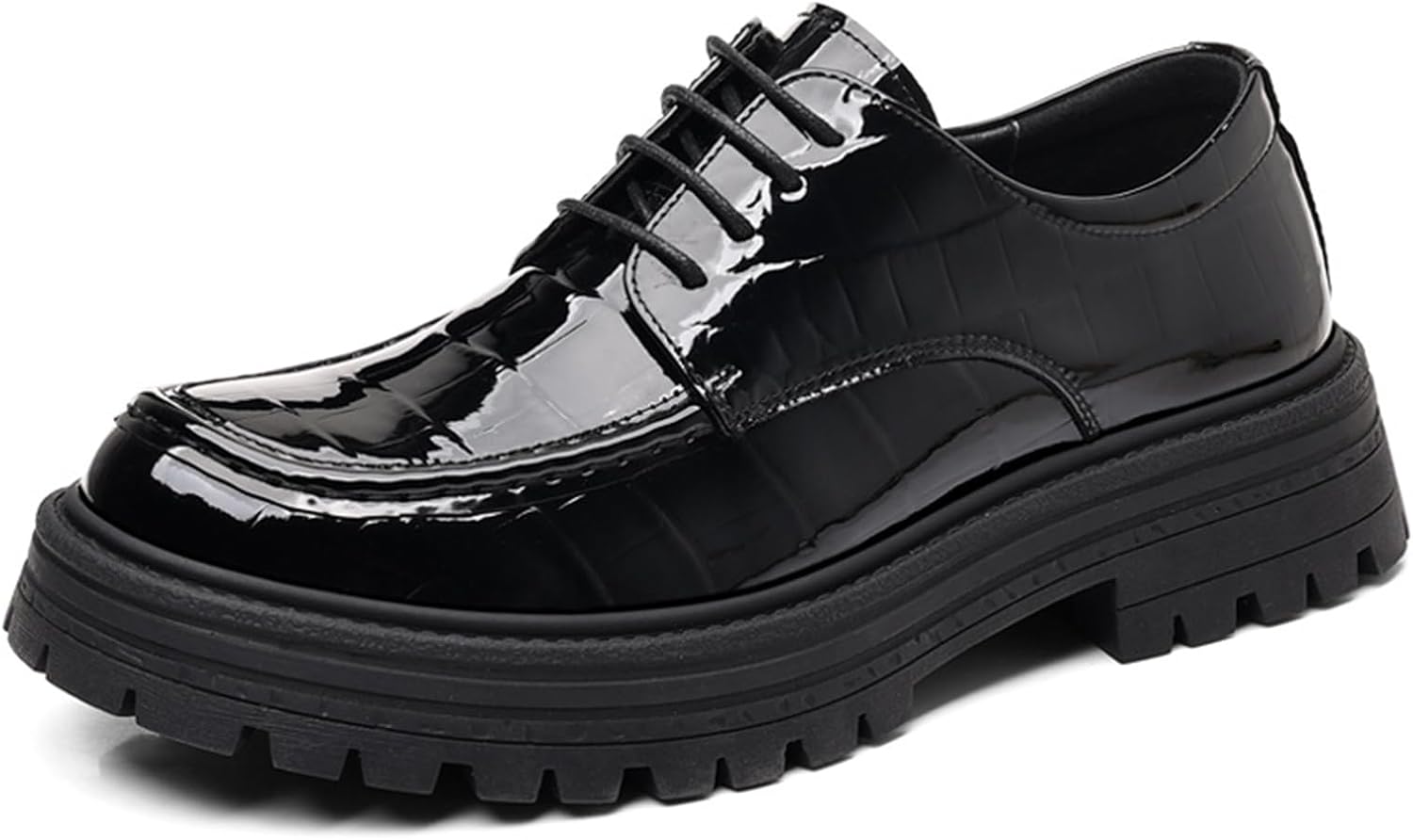 Мужские оксфорды с толстой подошвой и шнуровкой, классические, с широким круглым носком, массивным каблуком, противоскользящие, увеличивающие рост, повседневные, офисные, формальные Ferraogan, черный
Мужские оксфорды с толстой подошвой и шнуровкой, классические, с широким круглым носком, массивным каблуком, противоскользящие, увеличивающие рост, повседневные, офисные, формальные Ferraogan, черный