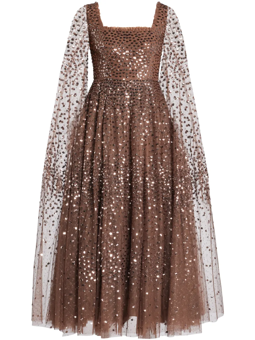 Платье миди с пайетками Needle & Thread, коричневый
Платье миди с пайетками Needle & Thread, коричневый