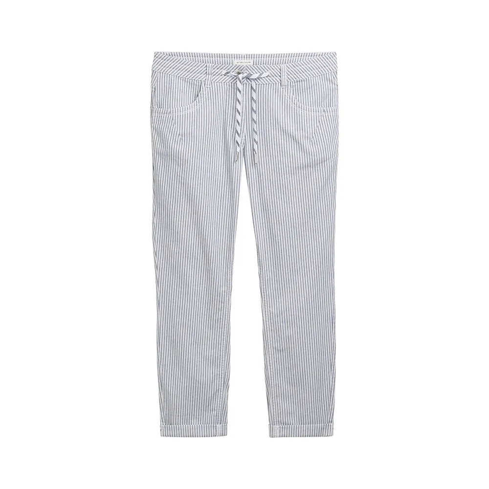 Брюки Tom Tailor Tapered Relaxed, белый 
Брюки Tom Tailor Tapered Relaxed, белый