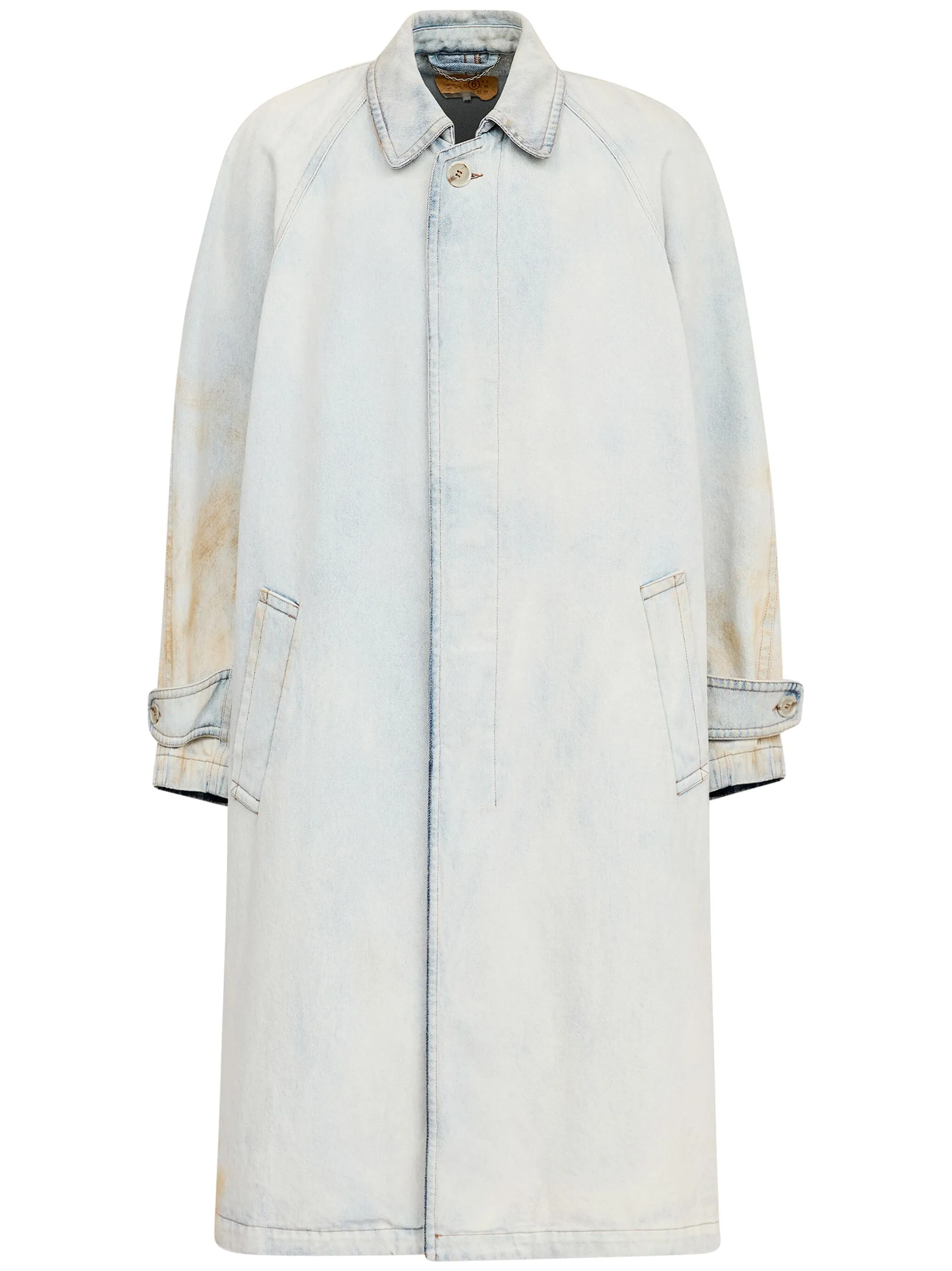 Пальто с эффектом потертости Mm6 Maison Margiela, синий
Пальто с эффектом потертости Mm6 Maison Margiela, синий