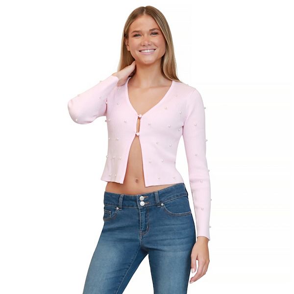 Кардиган на пуговицах с длинным рукавом и жемчугом для подростков Madden Girl, Ballerina Pink
Кардиган на пуговицах с длинным рукавом и жемчугом для подростков Madden Girl, Ballerina Pink