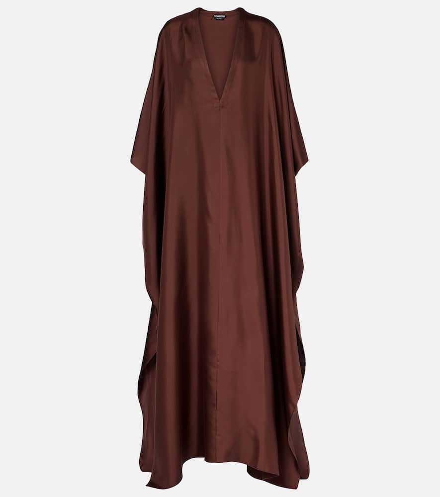 Шелковый твиловый кафтан Tom Ford, Golden Brown
Шелковый твиловый кафтан Tom Ford, Golden Brown