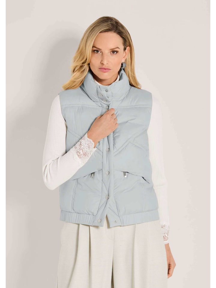 MADELEINE Женский жилет с легкой подкладкой, серебристо-серого цвета
MADELEINE Женский жилет с легкой подкладкой, серебристо-серого цвета