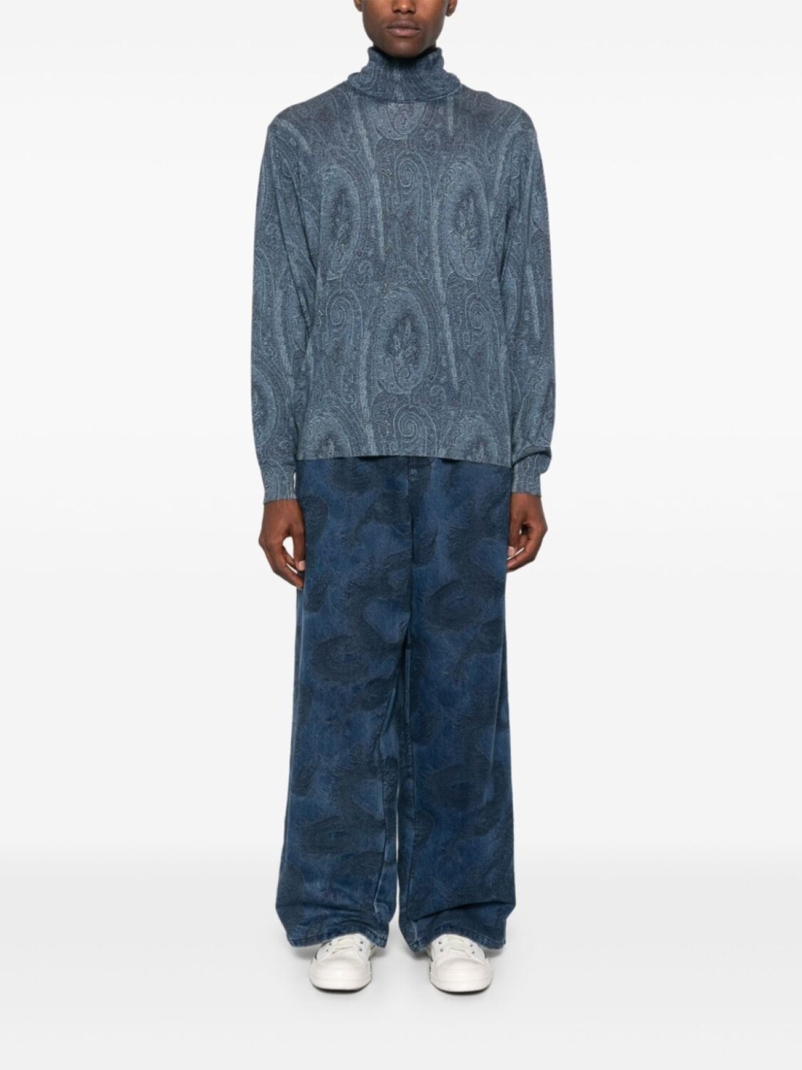 ETRO жаккардовый свитер с узором пейсли, синий
ETRO жаккардовый свитер с узором пейсли, синий