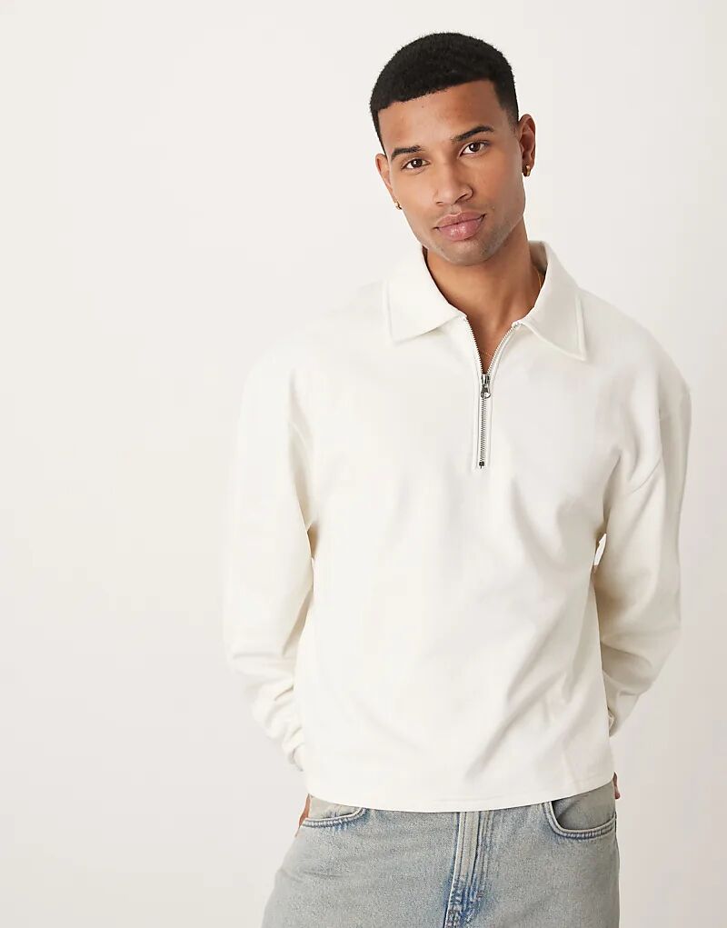 Свободный джемпер ASOS DESIGN с застежкой-молнией на четверть дюйма и воротником серого цвета
Свободный джемпер ASOS DESIGN с застежкой-молнией на четверть дюйма и воротником серого цвета